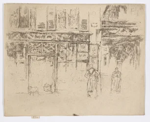 Antonius nyomdája, Rue de Seine, 1892-93 körül (metszet; tus, papír)
