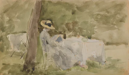 Reggeli a kertben, 1885-1886.