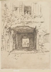 Ajtó és szőlő, 1879-1880.