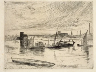 Kora reggel, Battersea, 1861 (szárazpont)