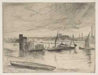 Kora reggel, Battersea Battersea Dawn Cadogan móló, 1861.