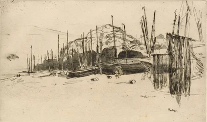Halászhajók, Hastings, 1877.
