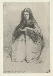 Fumette, 1857 körül (maratás és szárazhús)