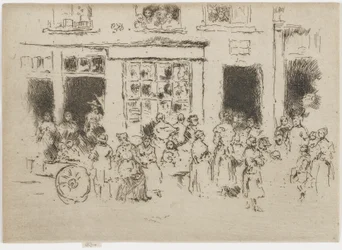 High Street, Brüsszel, 1887 (rézkarc papírra)