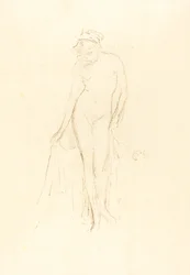 Aktmodell, álló, c. 1891.
