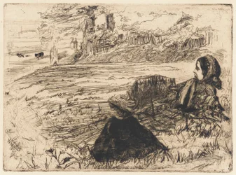 Dajka és gyermek, 1859.
