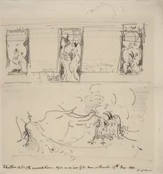 Vázlat a Pávateremről, 1898