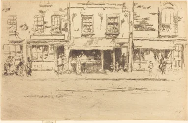 The Fish Shop, forgalmas Chelsea, 1887.