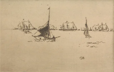 A flotta: The Naval Review című tizenkét metszetből álló sorozatból, 1887.