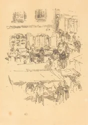 A piactér, Vitré, 1893.