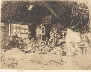 A kovácsműhely c. 1880.