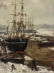 A Temze a jégben, 1860.