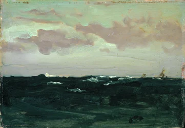Lila és kék: A görgők között, 1893 körül (olaj a panelen)