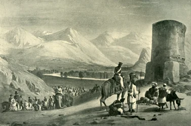 A Maidan völgye és a Buzrak-torony, 1842, 1901.