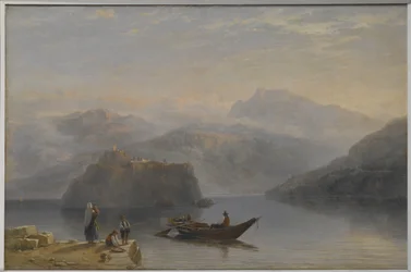 Lago Maggiore (?) 1860 körül (olaj, vászon)