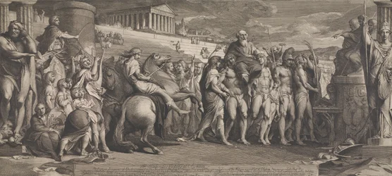 The Diagorides Victors at Olympia (A Művészetek Ösztönzése Társaságának nagytermének falainak tervezése)