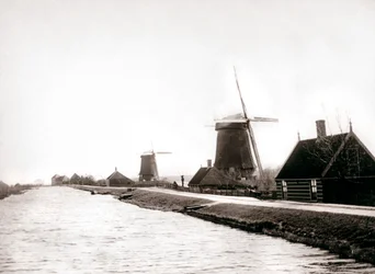Szélmalmok, Laandam, Hollandia, 1898.