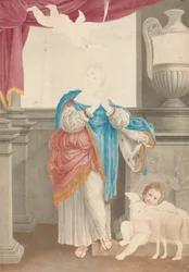 Szent Ágnes (Domenichino nyomán)