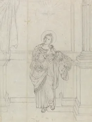 Szent Ágnes (Domenichino nyomán)