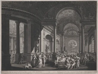 Fete Champetre, 1774. június 9. (A vacsora szoba belsejében)