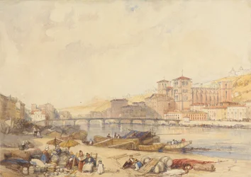 Lyon a Rhone-parti Quayside-ból