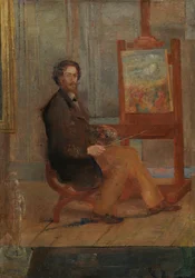 Ensor a festőállványánál