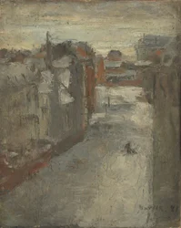 A Van Iseghemlaan a hóban
