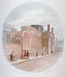 A régi British Museum falának része, Bloomsbury, London, 1850