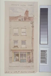 Kilátás a Mitre Courtra, a Fleet Streetre, a John