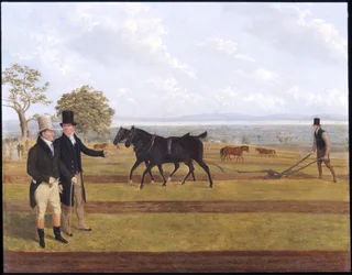 Sir Charles Morgan a castletoni szántóversenyen