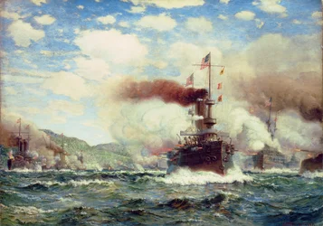 Naval Battle Explosion (olaj, vászon)
