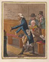 Kétségbeesés, kocsma. 1802 (kézzel színezett metszet)