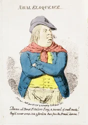 Naval Eloquence, Hannah Humphrey 1795-ben, kézzel színezett metszet, 191281