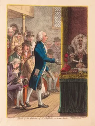 Vázlat a Szent István-belsőről, ahogy most áll, kocsma. 1802 (kézzel színezett metszet)