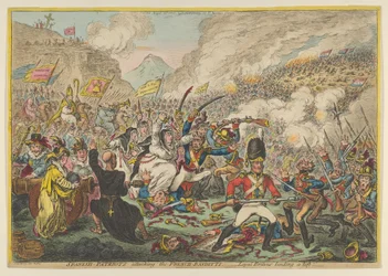 Spanyol-hazafiak megtámadják a francia-bandittit - a hűséges briteket felemelve, A..., 1808. augusztus 15.