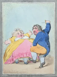 Spouting, kiadta Hannah Humphrey 1792-ben (kézi színezett metszet)