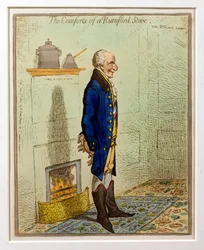 Egy rumfordi kályha kényelme, Hannah Humphrey kiadása, 1800 (metszet és wc)