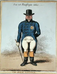 The Royal Lounger (kézzel színezett rézkarc)