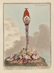 A Szabadságfát azonnal el kell ültetni, 1797-ben (kézzel színezett metszet)