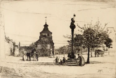 Market Cross, Crail (rézkarc)