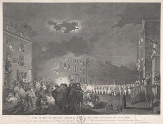 A zavargás a Broad Streeten 1780. június hetedikén