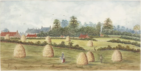 Chirton a Meadowell Farmtól (akvarell és testfesték papíron)