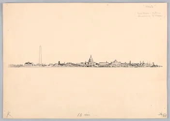 Washington Skyline, Design for Washington Board of Trade Dinner, 1908. május 13