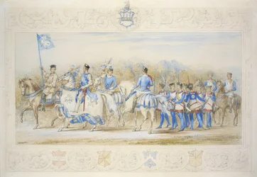 Charles Lamb Esq, a Fehér Rózsa lovagja (ceruza, wc és testszín papíron)