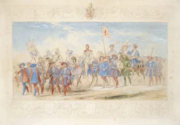 James Oglivie Fairlie Esq., az Arany Oroszlán lovagja, 1839 (ceruza, wc és gouache papíron)
