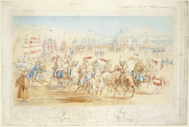 Közelharc (1. sz.), 1839 (ceruza és WC papíron)