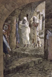 Halottak jelenései Jeruzsálem utcáin, illusztráció a Krisztus életéhez, 1886-94 (wc és gouache kartonon)