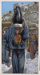 Martha, illusztráció a Krisztus életéhez, 1886-94 körül (wc és gouache kartonon)