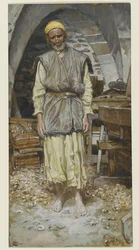 Szent József, illusztráció a Krisztus életéhez, 1886-94 körül (wc papíron)