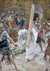 Jeruzsálem lányai, illusztráció a Krisztus életéhez, 1886-94 körül (wc és gouache kartonon)